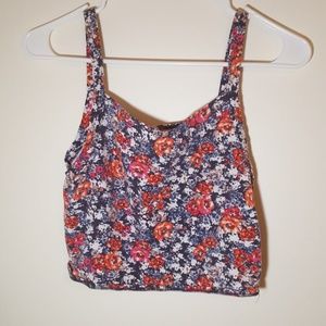 Crop floral cami